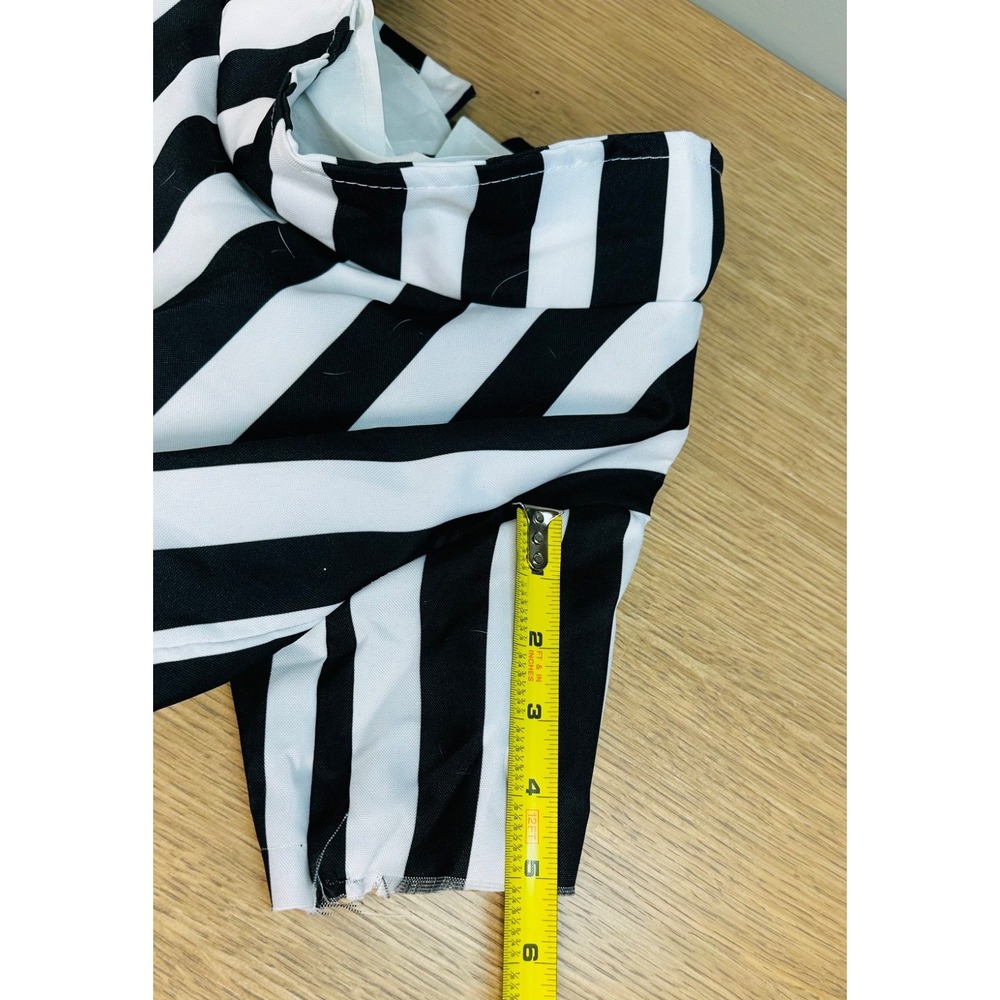 Beetlejuice Dog Costume XL Rubie's Striped Jacket Wig Pet Halloween 580051 - Picture 14 of 15